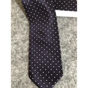 Retreez Tie Mens Purple White Pin Dots Skinny Microfiber Formal Wedding Business